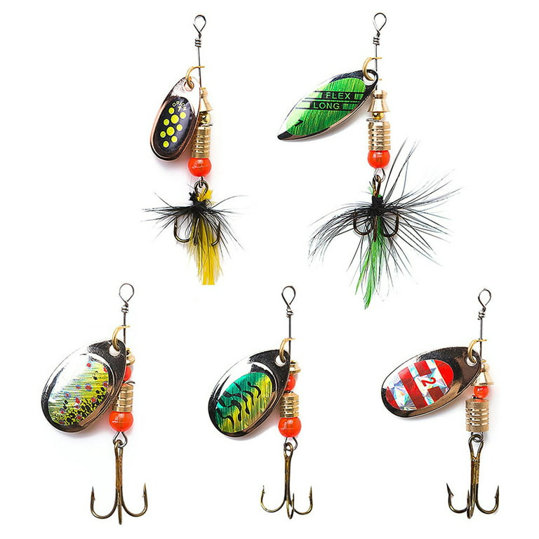 Fishing Lures Spinnerbait for Bass Trout Salmon Freshwater