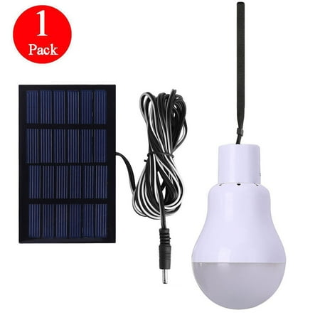 EEEKit Portable Solar Powered Led Bulb Lights Solar Energy Panel Led Lamp Lighting for Hiking Fishing Camping Tent Emergency Use--12 Inner