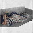 thumbnail image 6 of Octopus Soft Flannel Fleece Throw Blanket, Pastel Colored Composition with Sea Animal and Blossoming Vintage Style Flowers, Cozy Plush for Indoor and Outdoor Use, 50" x 60", Multicolor, by Ambesonne, 6 of 6