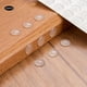 thumbnail image 3 of Almohadilla de silicona para muebles, 200 unidades de protectores de suelo transparentes autoadhesivos para pies de silicona, amortiguadores autoadhesivos, elaborados con cuidado, 3 of 14