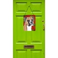 thumbnail image 2 of Carolines Treasures SC9430DS1216 Boxer Red and Green Snowflakes Holiday Christmas Wall or Door Hanging Prints 12WX16H, 2 of 2