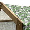 thumbnail image 5 of Banana Leaf Pet House, Banana Leaves Color Digital Paintbrush Effect Exotic Boho Design, Outdoor & Indoor Portable Dog Kennel with Pillow and Cover, 5 Sizes, Pale Grey Hunter Green, by Ambesonne, 5 of 5
