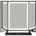 thumbnail image 6 of Impressions Vanity Trifold LED Makeup Mirror for Desk, Lavish Tri Tone Vanity Mirror With Touch Control (Black), 6 of 6