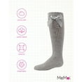 thumbnail image 6 of MeMoi Sweet Bow Cotton Blend Knee High Socks - Girls - Female, 4, Gray, 6 of 7