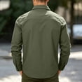 thumbnail image 6 of Kezqiaxn Mens Button Down Shirt Quick Drying Long Sleeve Breathable Work Shirts with Pockets Plus Size Fashion Mens Clothes, 6 of 9