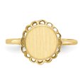 thumbnail image 4 of 14k Yellow Gold 9.0x8.5mm Signet Ring, 4 of 9