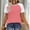 A143 Pink, variant on Active Raglan Tee for Women Crewneck Short Sleeve Two-Tone Contrast Design Soft Breathable Cotton Blend Loose Fit Casual Sporty Clothes
