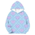thumbnail image 4 of Sudadera con capucha para niñas y niños, sudadera de manga larga con cuello redondo y estampado de moda, jersey con bolsillo, 4 of 8