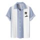 thumbnail image 1 of Men's Hawaiian Printed Button Short Sleeve Shirts Men's Casual Fashion Short Sleeve Shirts 4XL, 1 of 4