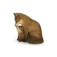 thumbnail image 3 of Hi-Line Gift Ltd. Cuddling Mother And Baby Fox Garden Statue, 3 of 4