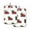 Truck Carrying Tree Pattern, variant on 2 Pack Pot Holders for Kitchen Heat Resistant Hot Pads Sets for Cooking Baking Santa Claus in Sleigh
