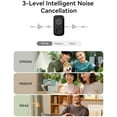 thumbnail image 2 of Hollyland Lark A1 Mini Microphone for iPhone & Android,48kHz/24-bit,3-Level Intelligent Noise Cancel,Wireless Microphones for YouTube,Podcast,Tiktok and Vlog (2TX + 2RX + Charging Case,White), 2 of 7