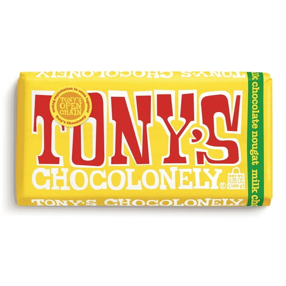 Tony’s Chocolonely Milk Chocolate Honey Almond Nougat Bar, 6.35oz