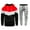 Red, variant on Men'S Tracksuit 2 Piece Hoodies Jogging Sweatpants Tracksuit Set For Men Long Sleeve Pullover Sweatsuit Activewear Patchwork Fashion