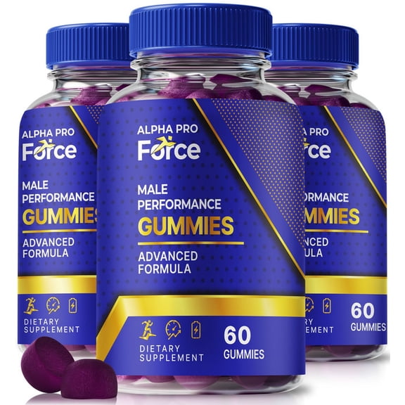 (3 Pack) Alpha Pro Force Gummies – Official Alpha ProForce ME All-Natural Gummy for Physical Health & Overall Well-Being, Premium Gomitas for Energy, Vitality & Wellness Support (180 Gummies)