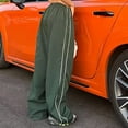 thumbnail image 2 of Cotton Parachute Cargo Pants Drawstring Elastic Waist Y2k Style Loose Trousers, 2 of 9
