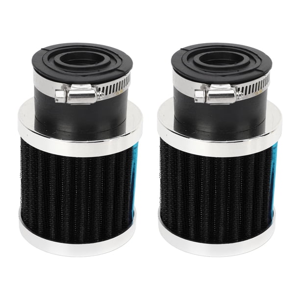 BOROCO, 2 uds, abrazadera de filtro de aire para motocicleta en filtro de aire de protección de motor de cono cónico redondo de alto flujo para boquilla de carburador de 28mm‑48mm(astilla + negro)