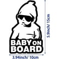 thumbnail image 2 of LAICAIW Baby On board Sticker for Car, Baby On Board Sign, Baby In Car Sticker Sign, Kids On Board Car Sign, Baby On Board Baby Safety Sign Car Sticker, Funny Safety Caution Decal Sign for Car Windo, 2 of 7