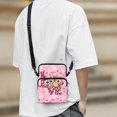 thumbnail image 3 of Chririnla Cute Owl Heart Love Print with Pockets Crossbody Wallet, Stretch Polyester Shoulder Pouch Lightweight Crossbody Phone Bag for Shop Shopping, 3 of 7