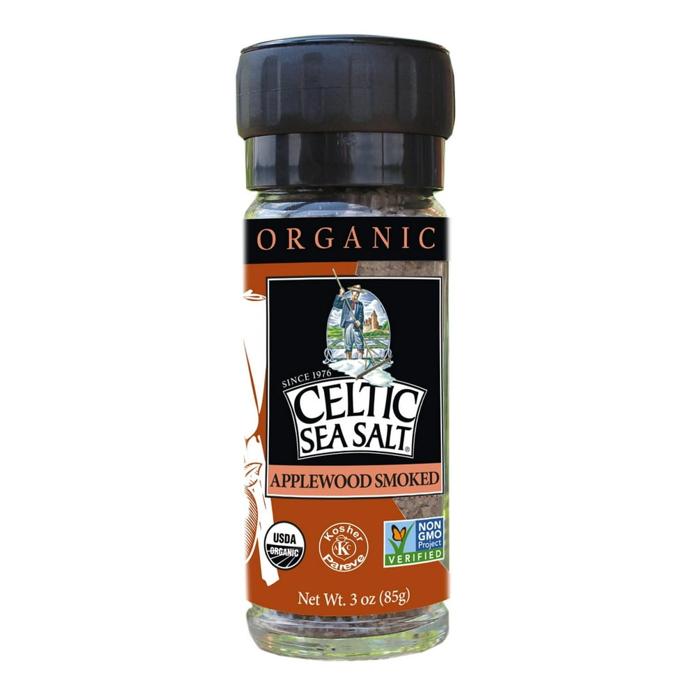 Gourmet Celtic Sea Salt Organic Applewood Smoked Seasoning Salt