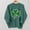 #0316-Green, variant on Pincandy Women's St. Patrick's Day Print Round Neck Long Sleeve Unhooded Sweatshirt
