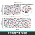 thumbnail image 7 of Pioneer Flower Floral Print Pattern Kitchen Rugs Sets Of 2,Anti Fatigue Kitchen Mat Rugs Non Slip Washable,Decorative Kitchen Floor Mats for Kitchen,Sink,Laundry,17"x30"+17"x47", 7 of 7