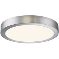 29870-30-028-Eurofase Lighting-Brant - 8.75 Inch 14W 1 LED Small Flush Mount-Satin Nickel Finish-3000 Color Temperature