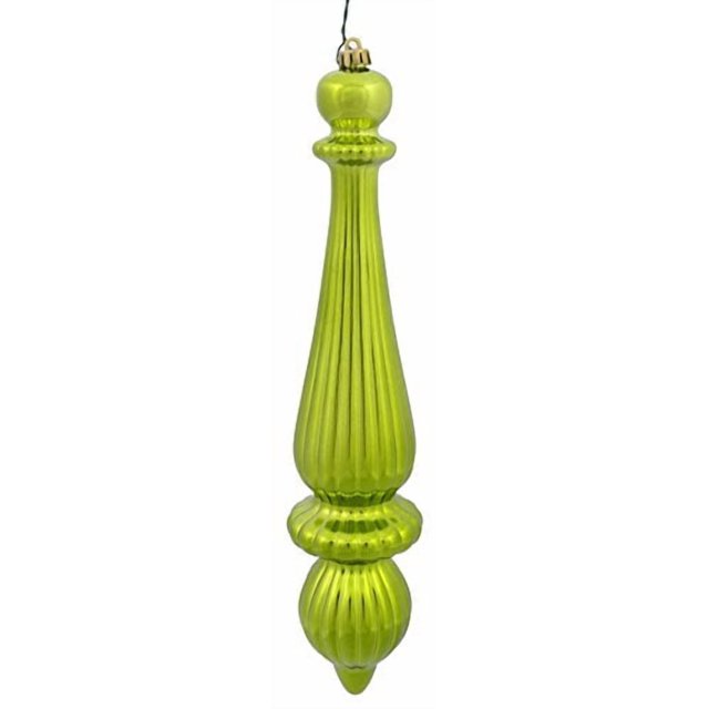 Adorno colgante Vickerman, 35,5 cm, acabado brillante en color lima, paquete de 2