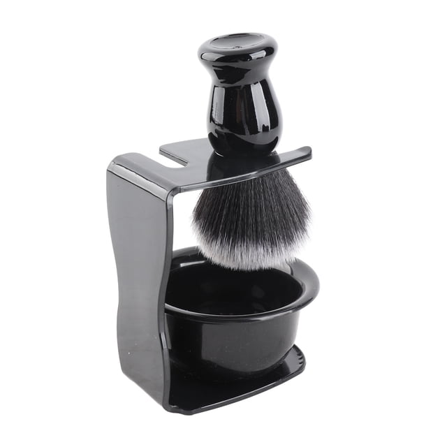 JUEGO DE AFEITADO DE BARBA, HERRAMIENTA DE AFEITAR DE BARBA, STAND DE PINCEL 3PCS DE AFEITRO CEPILLO PARRO HOMBRES PADRE