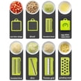 thumbnail image 2 of Cortador de verduras 6 en 1, picador de verduras de acero inoxidable, cortador de verduras multifuncional, material de calidad alimentaria, fácil de usar, para frutas, verduras y ensaladas brillar Electrónica, 2 of 5