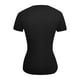 thumbnail image 4 of Camiseta deportiva de compresión para mujer: ajustada, de secado rápido, mangas raglán, nailon y spandex, tallas S-XL, para yoga/gimnasio/correr., 4 of 4