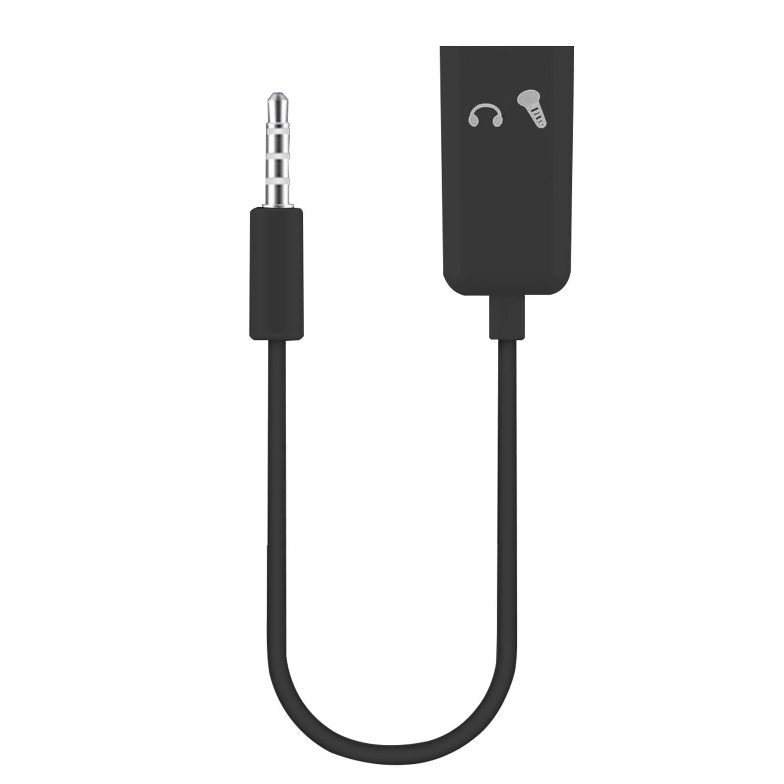 3.5mm Stereo Audio 1Male to 2 Female Headphone Mic TRRS Y 3.5mm Stereo Audio Male to 2 Female Headset Mic Y Splitter