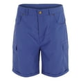 thumbnail image 3 of IDALL Cargo Shorts for Men Athletic Shorts for Women Women Work Pants Casual Pants High Waist Thin Loose Wide Leg Shorts Golf Shorts Mens Shorts Casual Blue L, 3 of 7