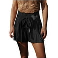 thumbnail image 2 of uublik Shorts Women Cotton Linen Flowy Wide Leg Tie Shorts Bike Shorts for Women Black M, 2 of 5
