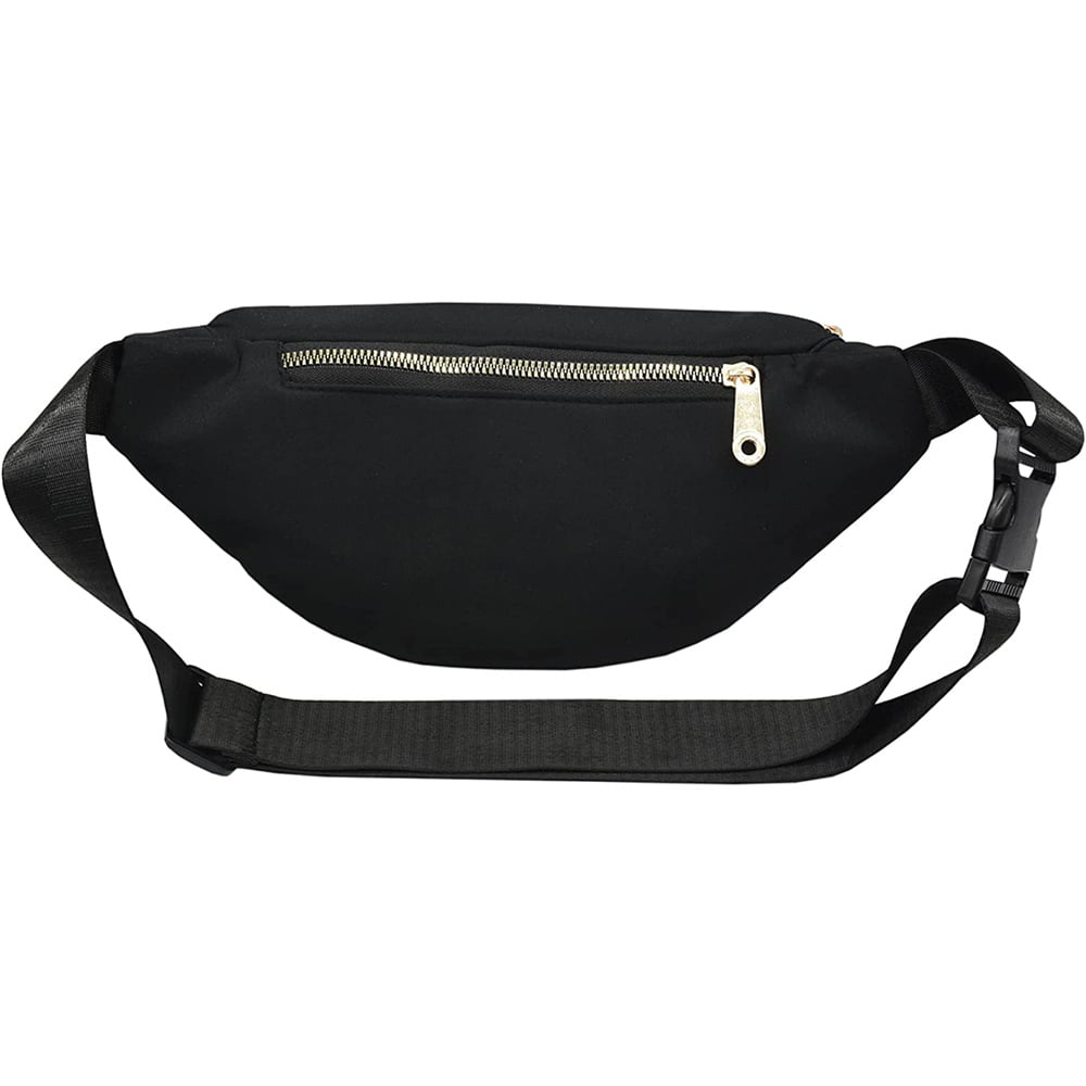 Laidan Fanny Packs for Women Men, Fashion Waist Pack Belt Bag-Black, Adult Unisex, Size: 30*14*6cm