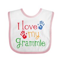 Inktastic I Love My Grammie Boys or Girls Baby Bib