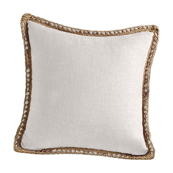 Linen Pillowcase for Sofa and Bedroom - Elegant Decorative Cover with Comfortable Support, Durable and Easy to Clean for Living Room and Lounge Spaces
