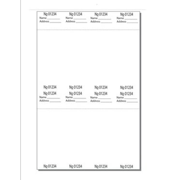 Avery Tickets, 1.75" x 5.5", Matte White, 200ct (16154) - 5 Pack ...