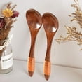 thumbnail image 6 of Creative Wooden Nanmu Spoon Small Round Spoon Eco-Friendly Wooden Kitchen Tool. Q5S8, 6 of 7