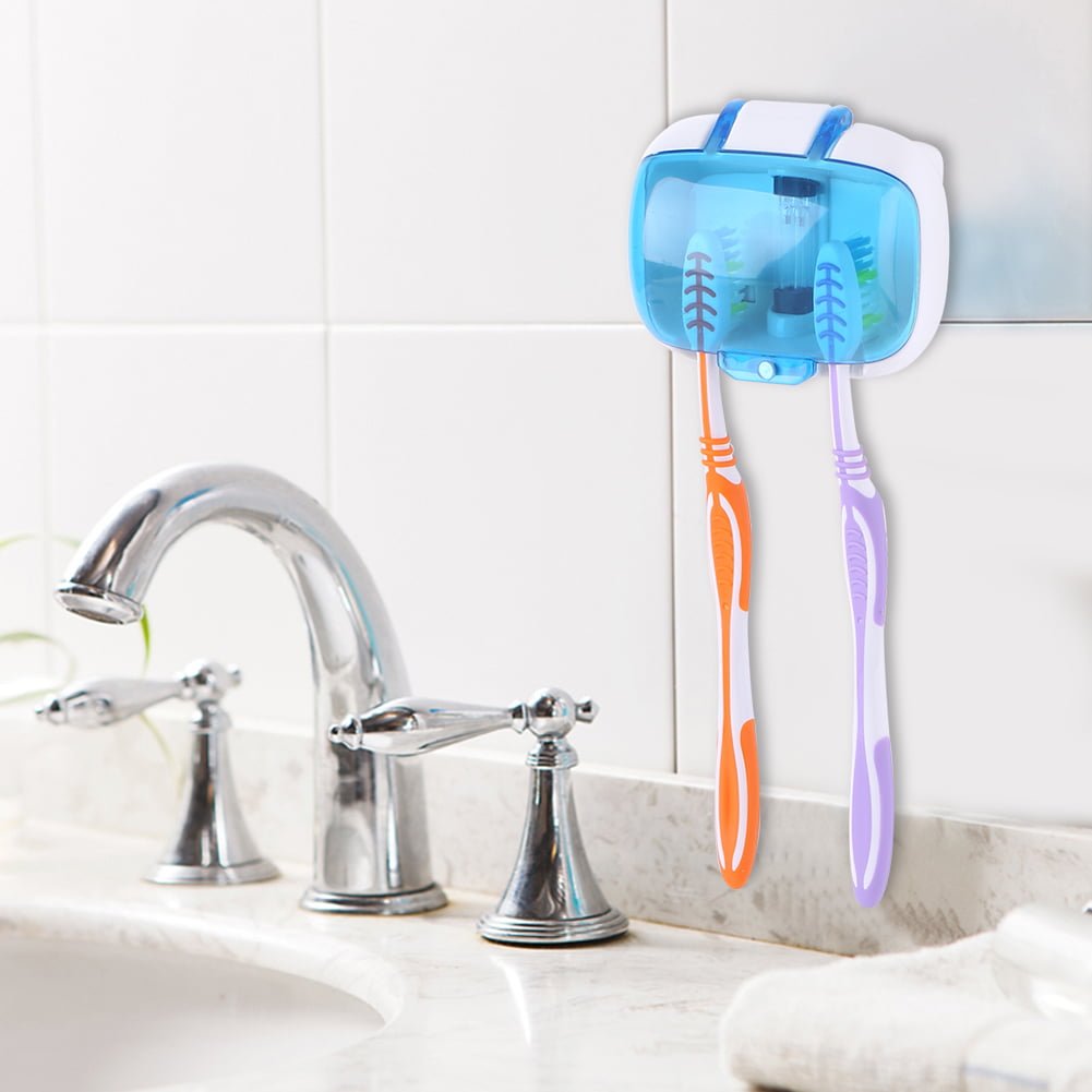 Portable UV Light Toothbrush Sterilizer Sanitizer Cleaner Holder Wall Mounted 