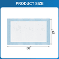 INSMART Bed Pads for Incontinence Disposable 24'' X 36'' , 60 Count