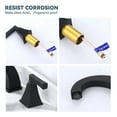 thumbnail image 5 of WOWOW 8 in. Widespread Double Handle High Arc Bathroom Faucet with Drain Kit included in Matte Black, 5 of 7