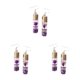 thumbnail image 5 of Pendientes colgantes Minnieouse para mujer joyería de compromiso color morado 1 par, 5 of 6