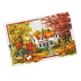 thumbnail image 1 of AMLESO Stamped Cross Stitch Kits 11 Count Embroidery Package Four Seasons Autumn, 1 of 8