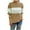 Khaki, variant on Herrnalise Women's Knitted Crop Tops Fashion Long Sleeves Round Neck Color Matching Loose Tops Blouse Knitted Sweater Pullover Jumper Sweaters