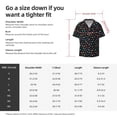 thumbnail image 5 of Balery Multi-Colored Stars Camisa Casual de Manga Corta con Botones para Hombre, Texturizada, Estilo Cubano, para Playa, Verano-Large, 5 of 5