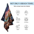 thumbnail image 2 of Independence Day Of The United States Flag Beach Towel Microfiber Beach Towels Sand Free Quick Dry Lightweight Travel Towels, 2 of 7