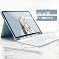 thumbnail image 4 of Soporte para bolígrafo para tableta iPad de 10 pulgadas, teclado Bluetooth, funda protectora Air 45, mouse Pro 11, funda con teclado, 4 of 4
