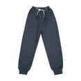 thumbnail image 3 of Little Girls Pants Casual Elastic High Waisted Loose Fit Pockets Kid Children Cargo Sweatpants Streetwear Winter Warm Pants Daily Versatile Sportwear, 3 of 9