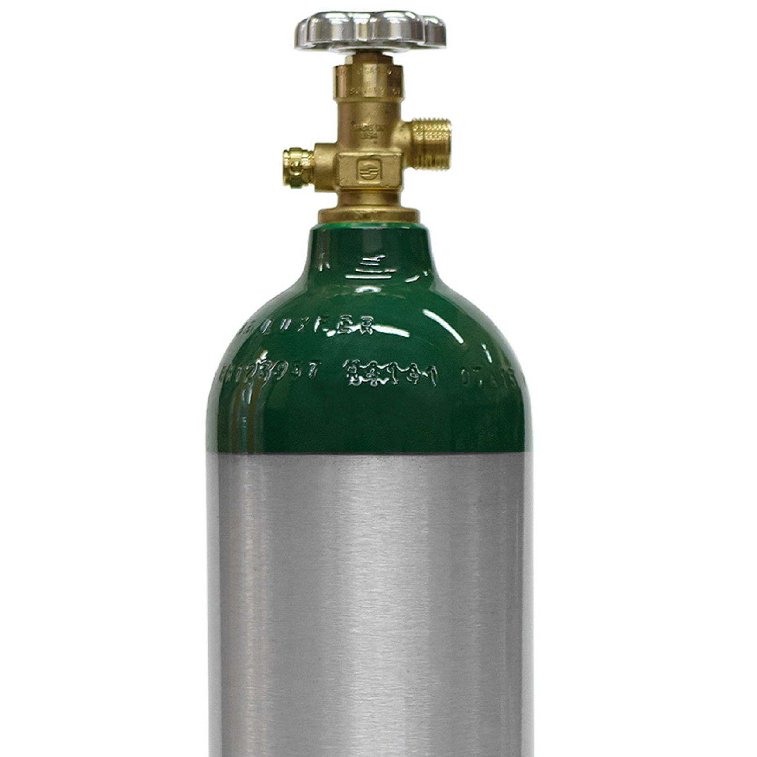 New 22 cuft Aluminum Oxygen Cylinder Ships Empty